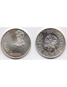 1973 Hungria - 50 Forint- moneda de plata