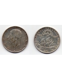 1938 Suecia - 2 Koronas moneda de plata