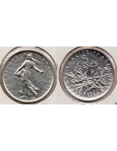 1966 - FRANCIA , 5 Francos DE PLATA