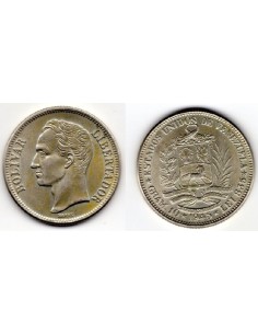 1945 VENEZUELA - 2 Bolivares de plata