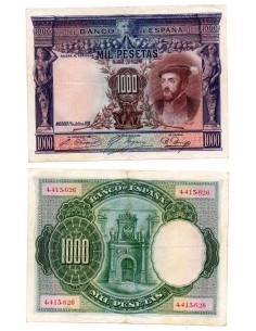1925 Billete 1000 pesetas España - Alfonso XIII