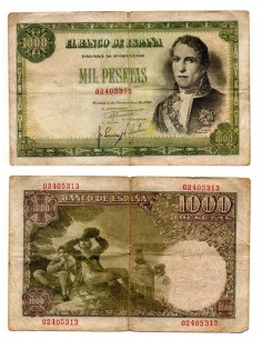 1949 Billete 1000 pesetas España - Ramon de Santillan