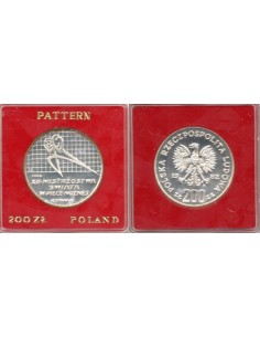 1982 Polonia 200 ZLOTYCH - Moneda de plata - Prueba -