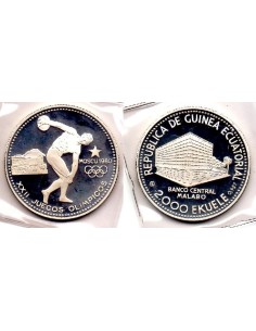1980 - 2000 Ekuele, Guinea Ecuatorial Olimpiadas Moscu 