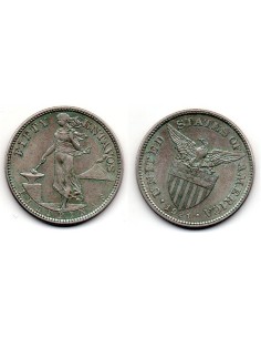 1921 Filipinas 50 centavos U.S. Administration