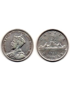 1935 - Canadá un dolar George V Silver Jubilee