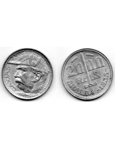1935 Brasil - 2000 reis plata, General Caxias