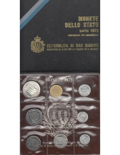 1973 SET monedas San Marino Republica
