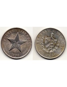 1933 Cuba - 1 Peso Estrella