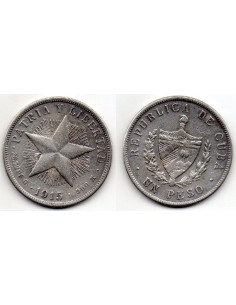1915 Cuba - 1 Peso Estrella