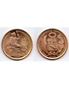 1960 Republica Peruana, 50 Soles de Oro