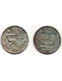 1932 Checoslovaquia - 10 Coronas - moneda de plata