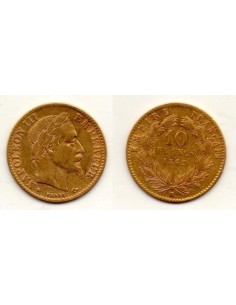 1862 BB Francia 10 Francos de oro - Napoleón III