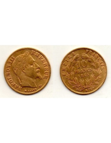1865A Francia 10 Francos de oro - Napoleón III