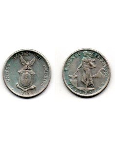 1944 D Filipinas 20 centavos U.S. Administration