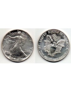 1990 EEUU 1 Dollar de Plata - 1 onza Liberty