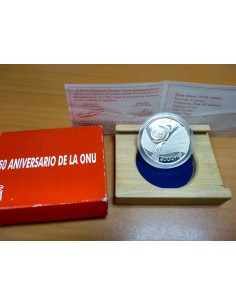 1995 - ESPAÑA - 2000 PESETAS DE PLATA JUAN CARLOS I 50 ANIVERSARIO DE LA ONU